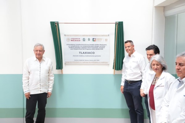 López Obrador, para terminar y poner en operación el Hospital Rural IMSS Bienestar que llevaba 10 años inconcluso