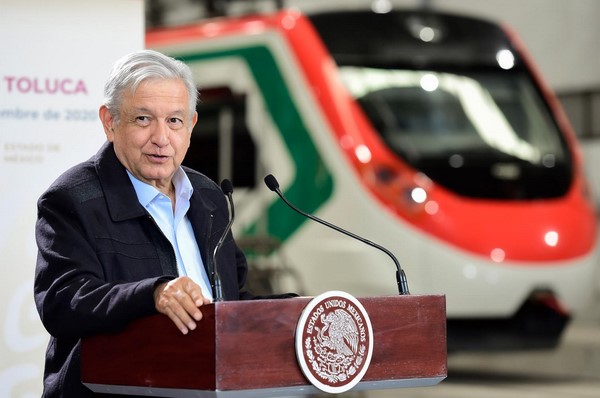 avance de la construcción del Tren Interurbano México-Toluca