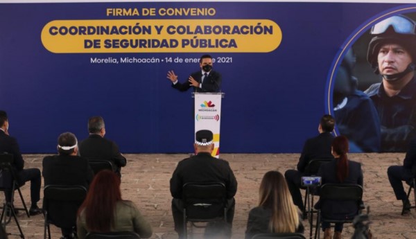 Seguridad Pública con la Secretaría de Seguridad y Protección Ciudadana federal, Fiscalía General del Estado y 6 municipios, entre ellos Morelia