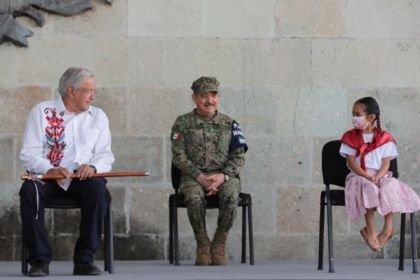  Presidente Andrés Manuel López Obrador durante la conmemoración del 215 Aniversario del Natalicio de Benito Juárez
