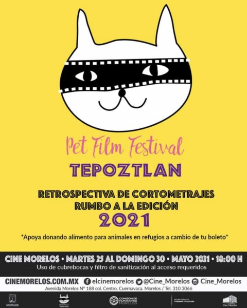 Proyecta Cine Morelos retrospectiva del Pet Film Festival