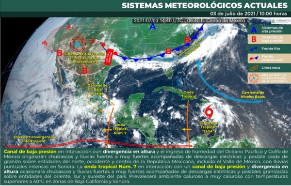 ·         Realiza un monitoreo constante en las ocho regiones del estado por la presencia de fuertes lluvias