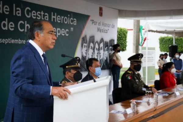 • Participa en la ceremonia por el CLXXIV aniversario de la gesta heroica de los niños héroes de Chapultepec