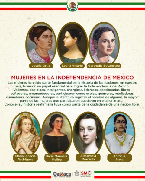 ·         No solo fueron Josefa Ortiz y Leona Vicario, hay cientos de mujeres que dieron su vida sin pretensiones de participación política que hoy es un derecho: Ana Vásquez