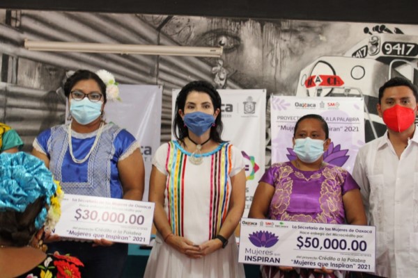 ·         Se entregaron apoyos crediticios por un monto de 791 mil pesos del programa “Mujeres que Inspiran 2021” a 160 emprendedoras del Istmo de Tehuantepec