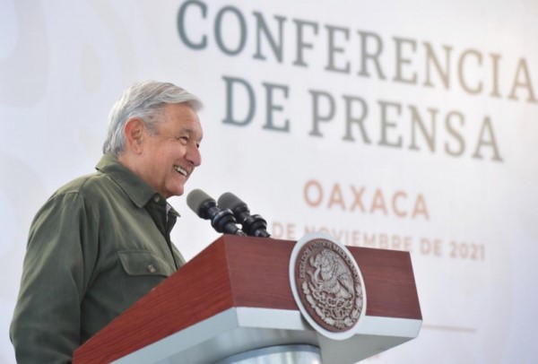 la reunión del Gabinete de Seguridad en Oaxaca, donde se encuentra desde el fin de semana supervisando obras estratégicas.