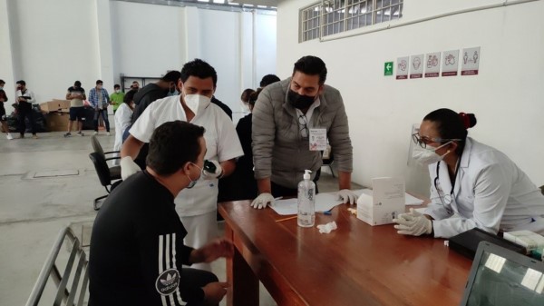 ·         El personal de la institución otorgó más de 100 acciones en Salud a Caravana Migrante