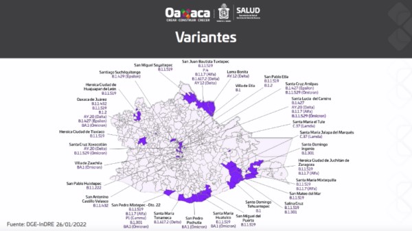      108 municipios presentaron nuevos casos; Oaxaca de Juárez el primer lugar con 246