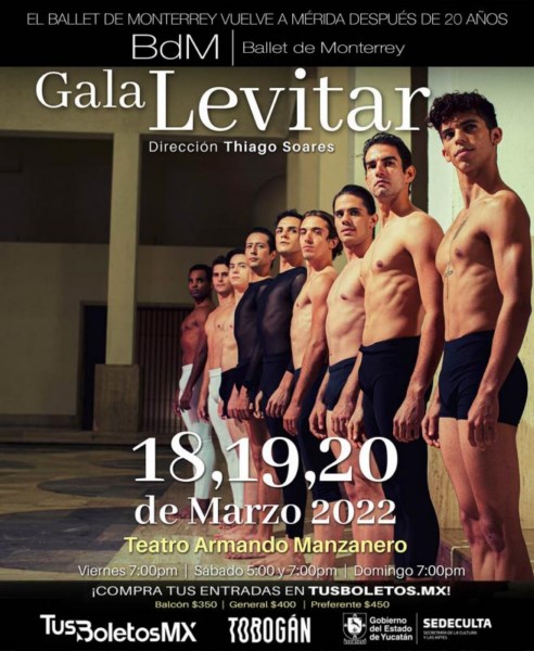 Presentará en marzo la gala Levitar, en los teatros "Armando Manzanero" y "Peón Contreras".