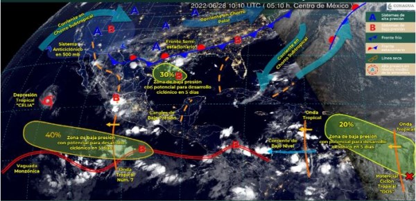 ·        La Onda Tropical 7 estará de salida por el occidente del estado