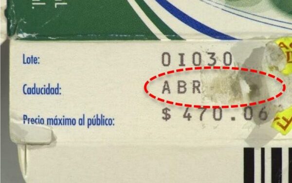 número de lote 0I030