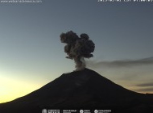 • El Semáforo de Alerta Volcánica del Popocatépetl está en amarillo fase 2