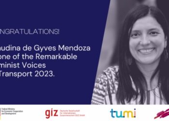 Reconoce GIZ a titular de Semovi como una de las 30   Voces Feministas Destacadas en el Transporte 2023