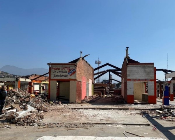 logró retomar los trabajos de remodelación de la zona de comida del Mercado de Abasto.
