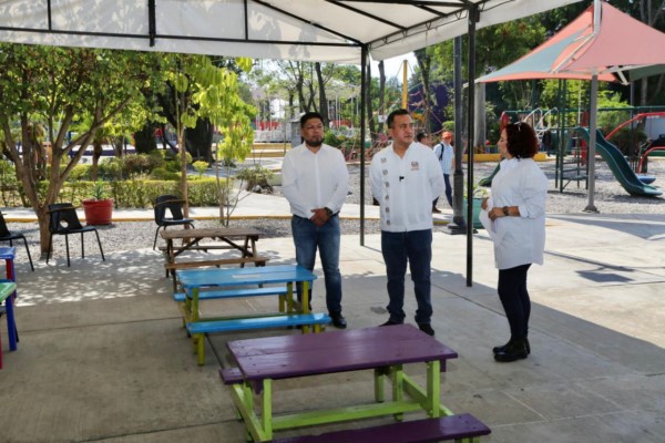 Secretario de Administración recorrió el Parque Oaxaca Bicentenario