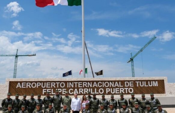 Presidente supervisa tramo 5 del Tren Maya y Aeropuerto Felipe Carrillo Puerto en Tulum