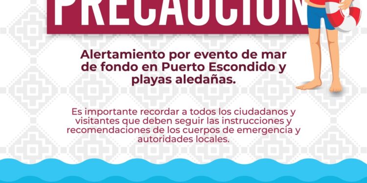 se recomienda no nadar en las playas por oleaje intenso 