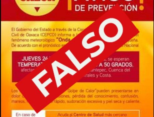     La publicación difundida en redes sociales corresponde al año 2018