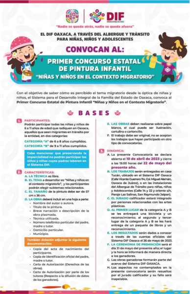 ·         Cuenta con dos categorías: A de 6 a 8 años cumplidos y B de 9 a 11 años