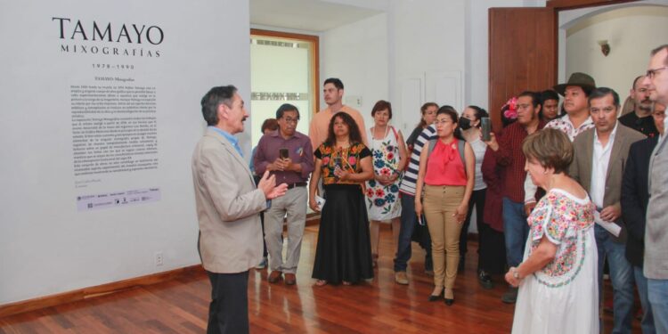 Inaugura Seculta la exposición “TAMAYO: Mixografías”