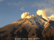 El Semáforo de Alerta Volcánica del Popocatépetl está en Amarillo Fase 3