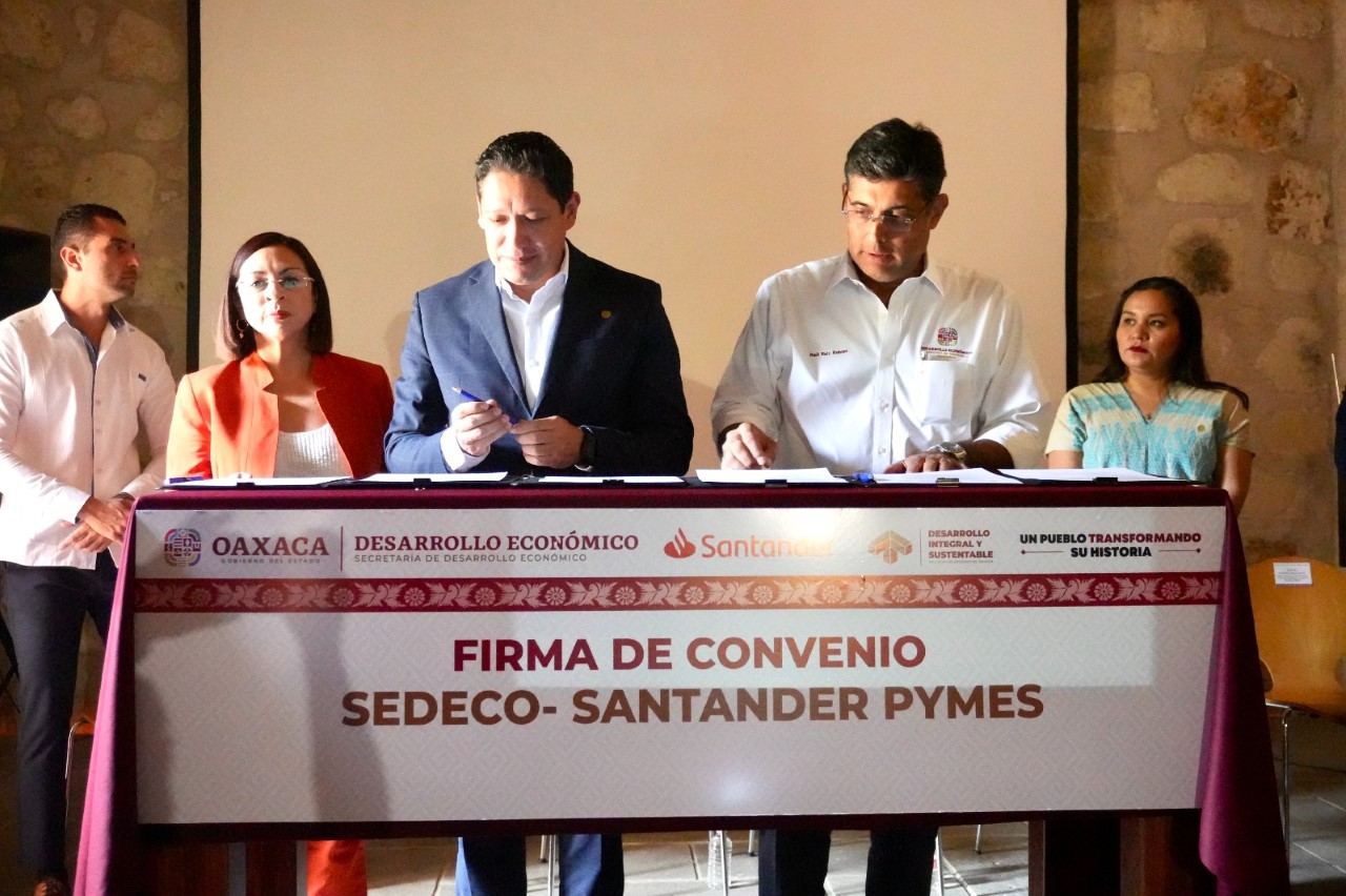 ·         Sedeco y Santander PyME firmaron un convenio para otorgar condiciones preferenciales
