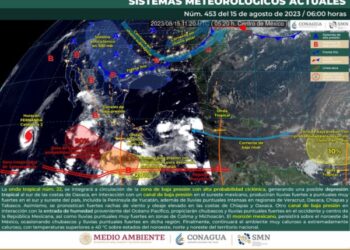 Durante las próximas 48 horas se prevén fuertes lluvias en todo el estado