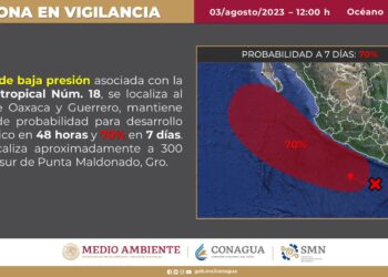 ambos sistemas ocasionarán lluvias de mayor intensidad en el estado de Oaxaca