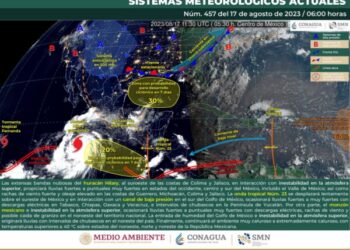 niebla en zonas montañosas y oleaje elevado en la Costa de 2 a 4 metros de altura.