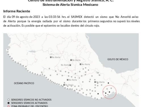Monitorea Protección Civil las ocho regiones por sismo ocurrido en Tonalá, Chiapas