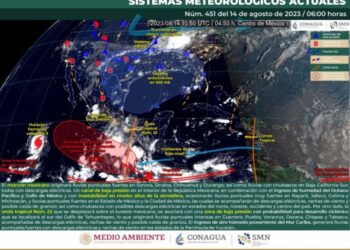 Onda tropical número 22 continuará dejando lluvias fuertes, tormentas y rachas de viento