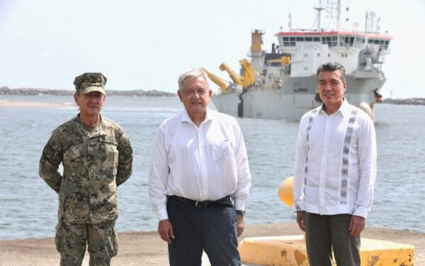 Presidente supervisa en Chiapas obras del Corredor Interoceánico del Istmo de Tehuantepec