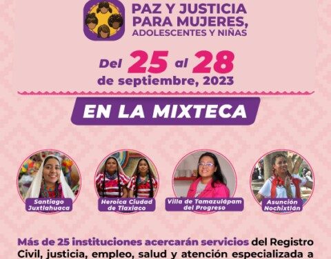 , bolsa de trabajo para mujeres, trámite de actas de nacimiento y servicio de guardería por parte del Sistema DIF Oaxaca