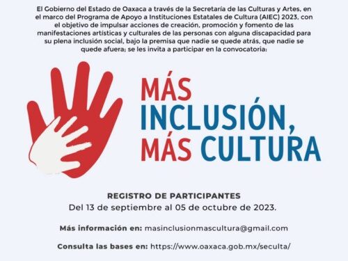 acciones que facilitan la inclusión de las personas con discapacidad en el arte y la cultura.