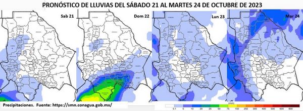Emite CEPC alerta amarilla para las zonas sur y suroeste del estado ante presencia del Huracán “Norma”