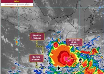 Protección Civil mantiene monitoreo ante fortalecimiento de tormenta tropical Pilar