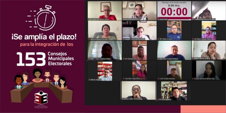 Se amplía plazo para integrar los Consejos Municipales de las elecciones 2024