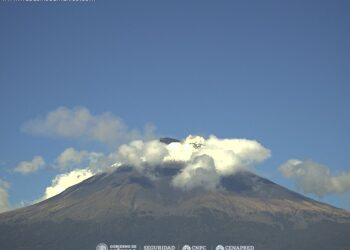 Reporte monitoreo del volcán Popocatépetl