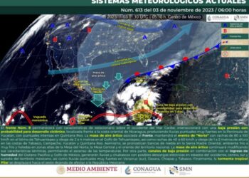Se presentarán bajas temperaturas y lluvias aisladas en el resto de las regiones