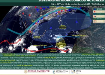 Canales de baja presión y frente frío número 9 provocarán lluvias en distintas partes del estado