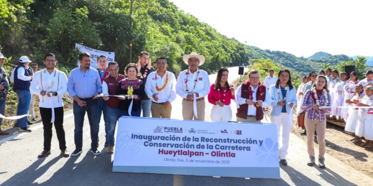 Con obra carretera de 42.1 mdp, Sergio Salomón impulsa desarrollo de Olintla y Hueytlalpan