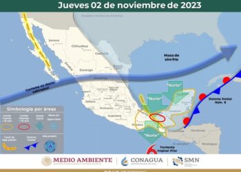 Evento de norte, lluvias y lloviznas tendrán presencia este jueves en Oaxaca