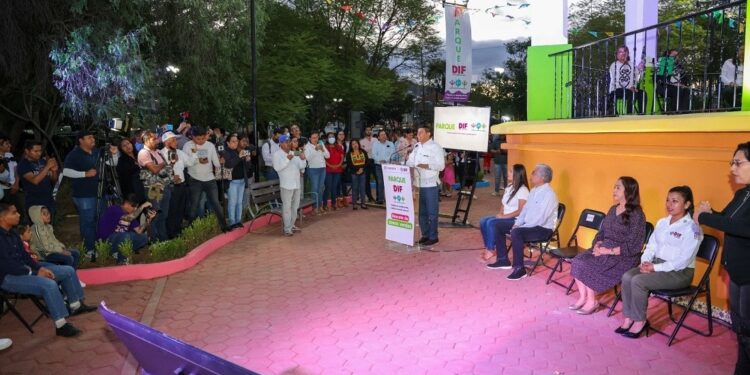 Impulsa Gobierno Estatal bienestar de las familias oaxaqueñas con inauguración de Parque DIF