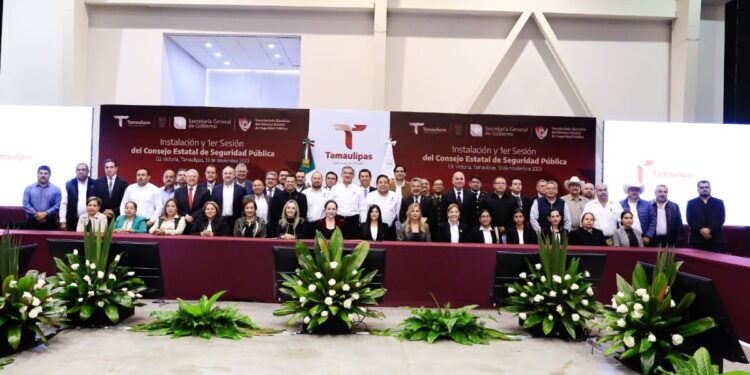 PRESIDE GOBERNADOR INSTALACIÓN DEL CONSEJO ESTATAL DE SEGURIDAD PÚBLICA DE TAMAULIPAS