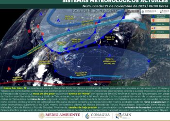 Se prevén lluvias fuertes y moderadas en la entidad