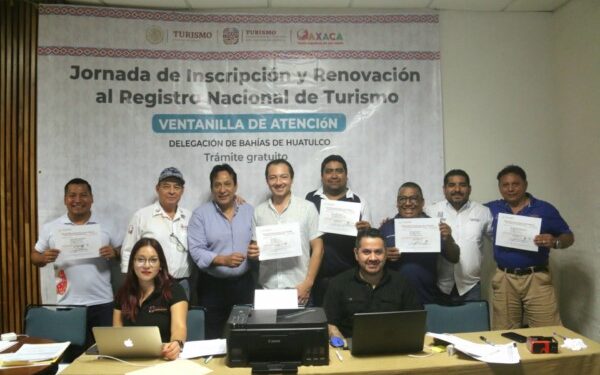 se entregaron un total de 150 registros a empresas turísticas de diversos puntos del estado