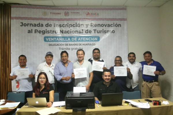 se entregaron un total de 150 registros a empresas turísticas de diversos puntos del estado