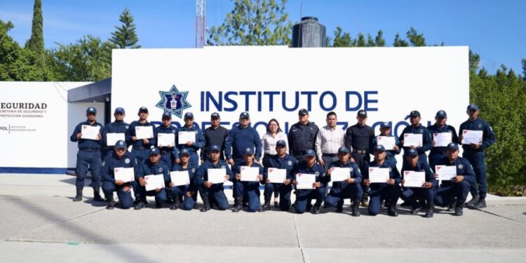 Concluyen integrantes de la Policía Estatal Curso de Operadores de Intervención