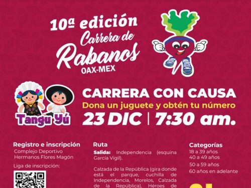 Convocan a participar en la décima Carrera de Rábanos con la donación de un juguete