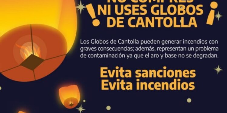 El gobierno de Guerrero hace el llamado a la población a no utilizar “Globos de Cantolla”